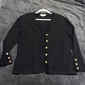 Vintage St John cardigan with gold buttons